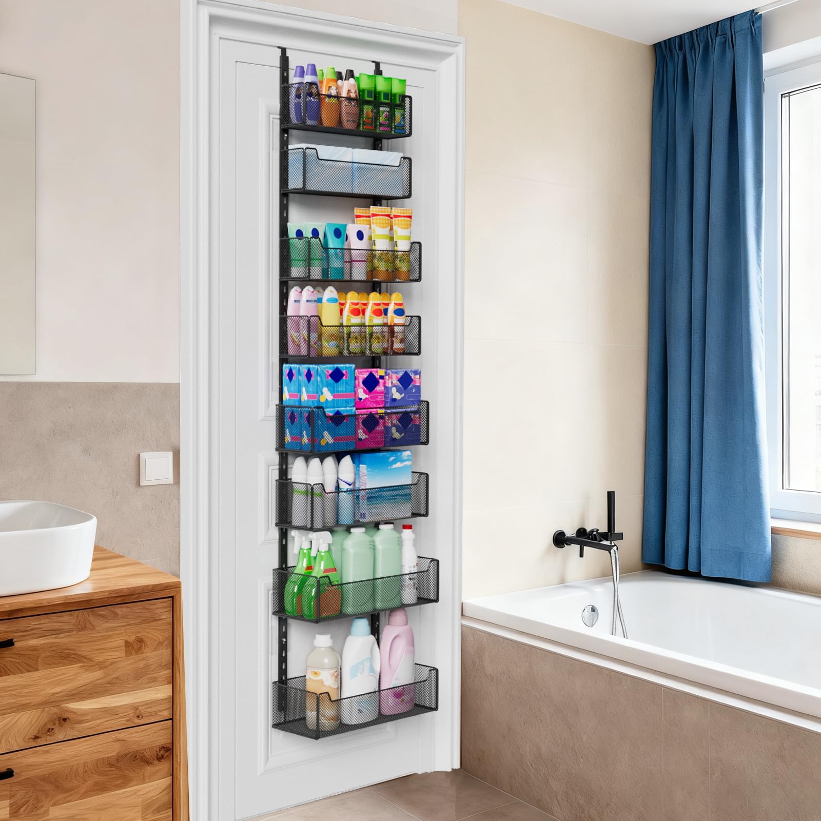 VyGrow wall-or-door mount option offers flexible installation