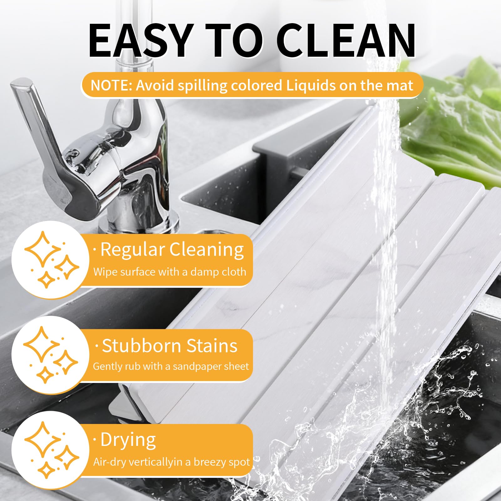 VYRASSIUM diatomaceous earth mat offers quick absorption of spills