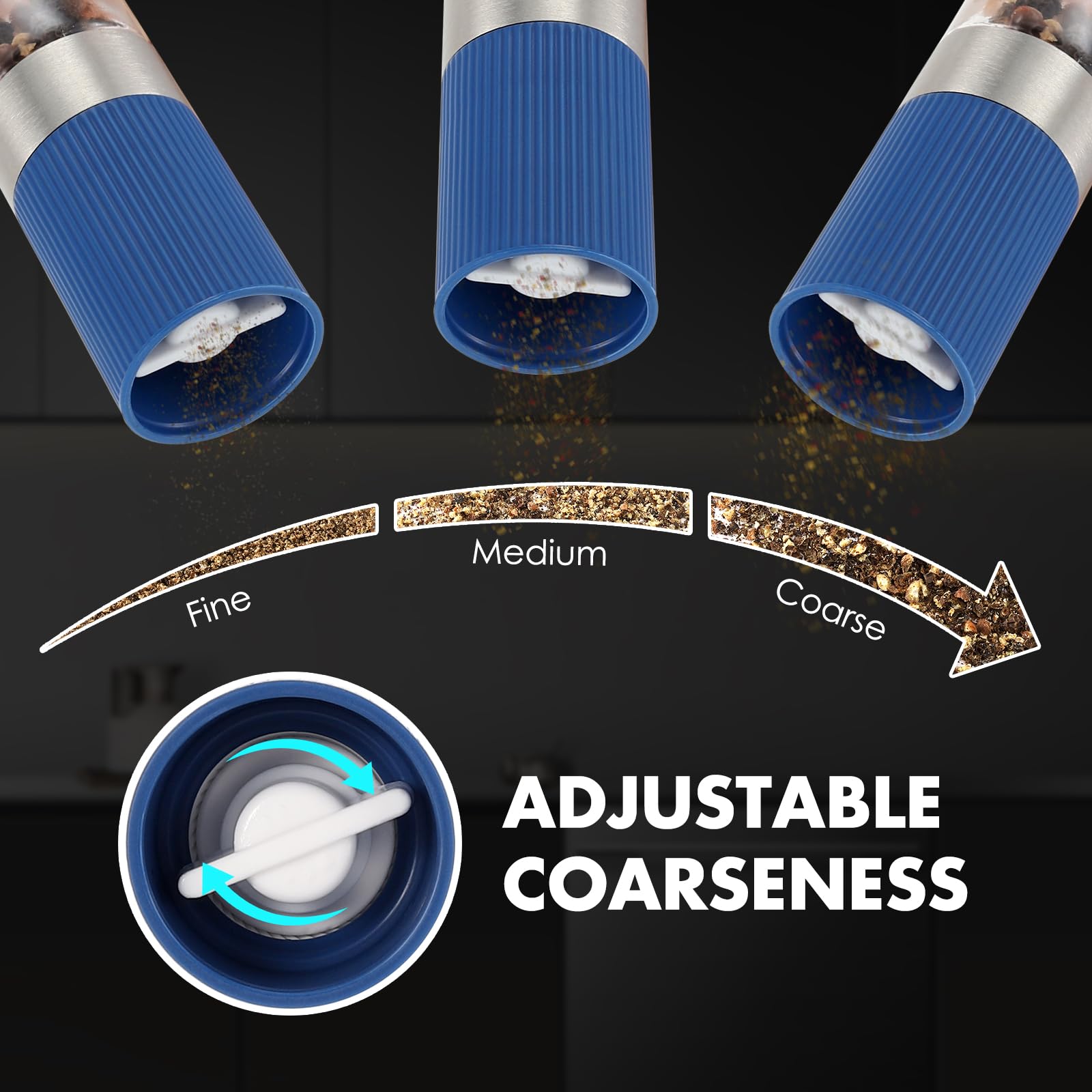 Vzaahu ceramic burr pepper mill delivers reliable grind for flavorful meals.