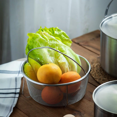 Vziokk easy-cleaning stainless basket resists rust and odor