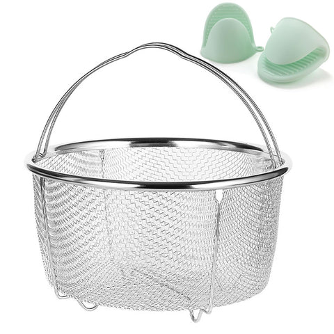 Vziokk stainless steel steamer basket fits 6-8 qt Instant Pot