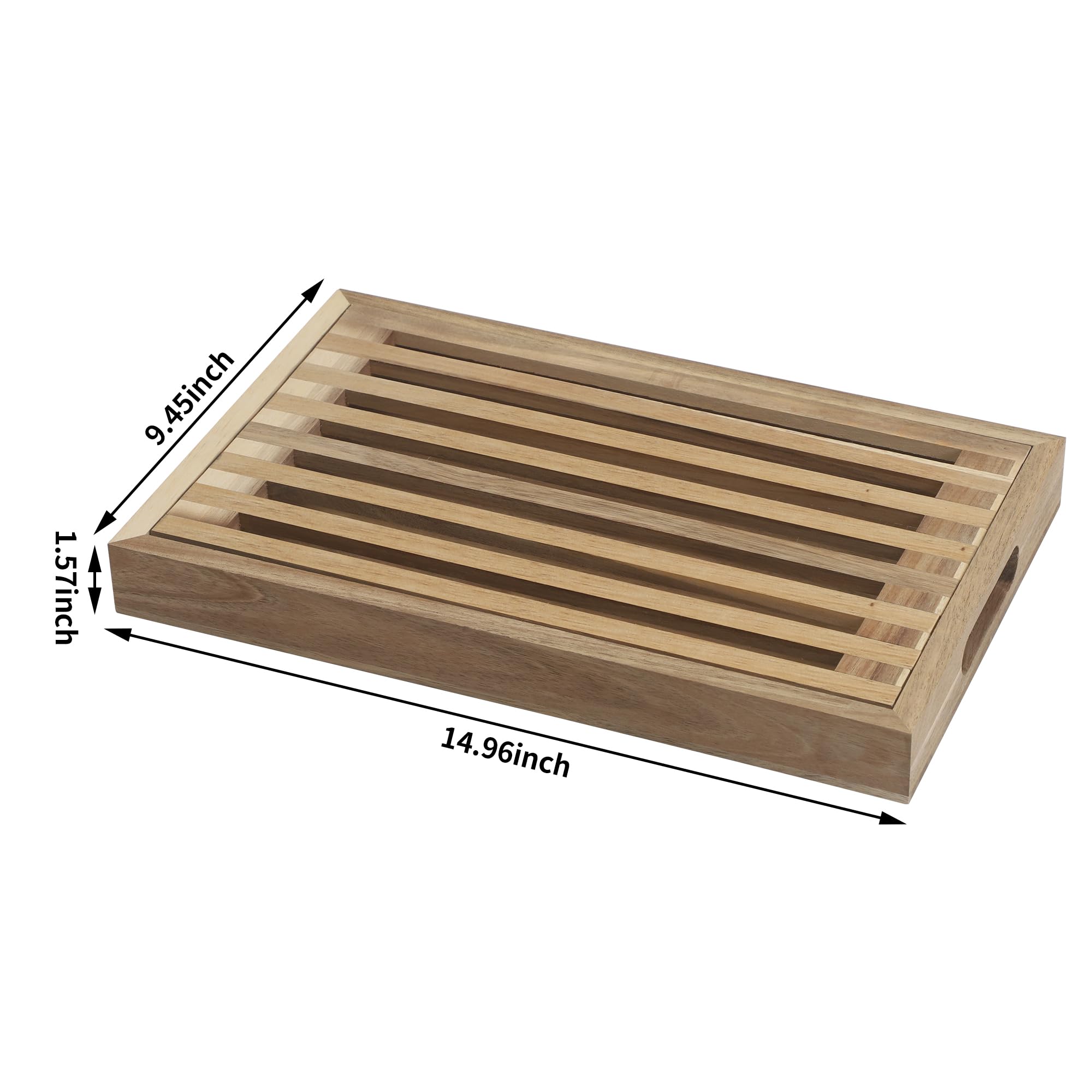 VZODESR compact bread tray fits countertops during meal prep