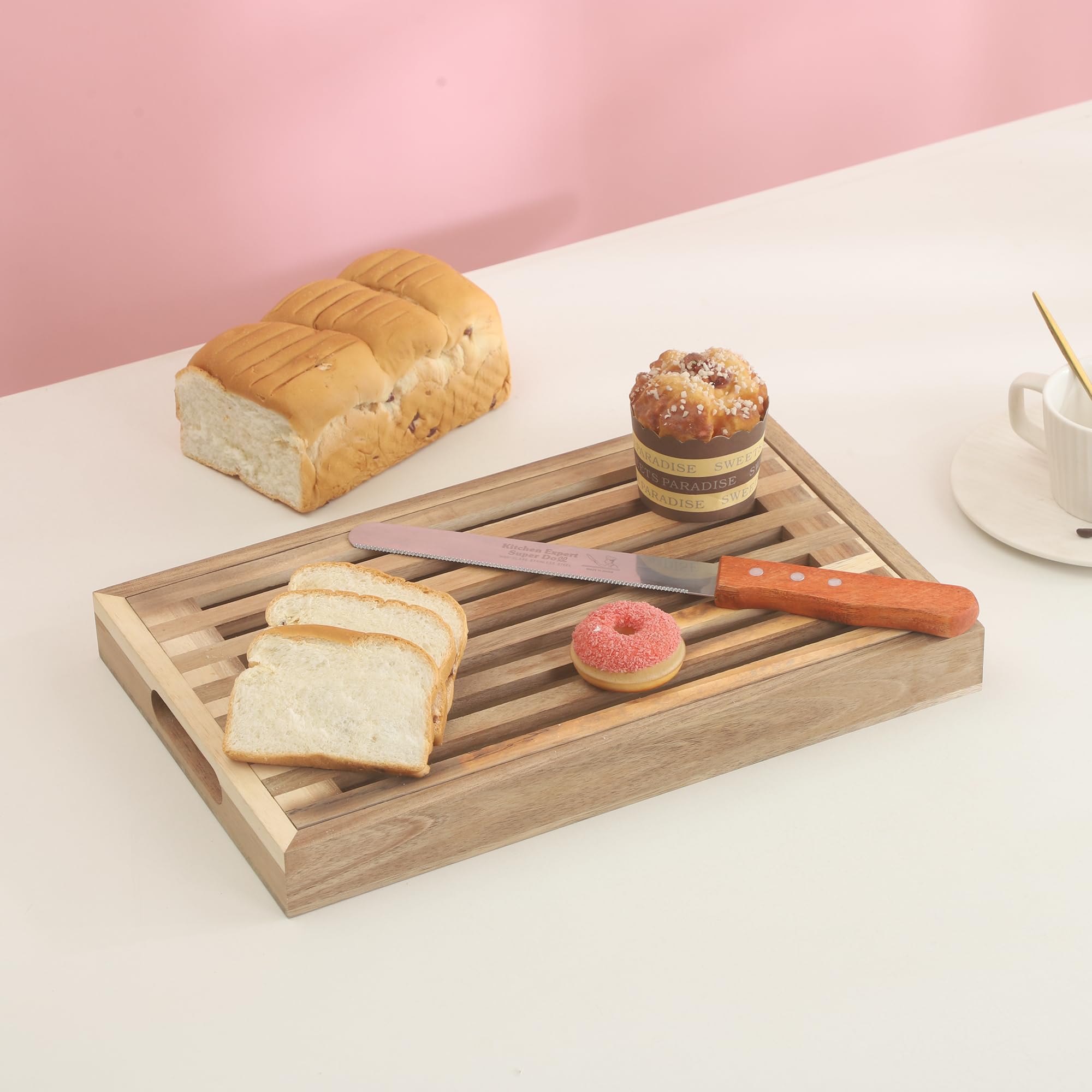 VZODESR multi-purpose kitchen board for cutting and presenting