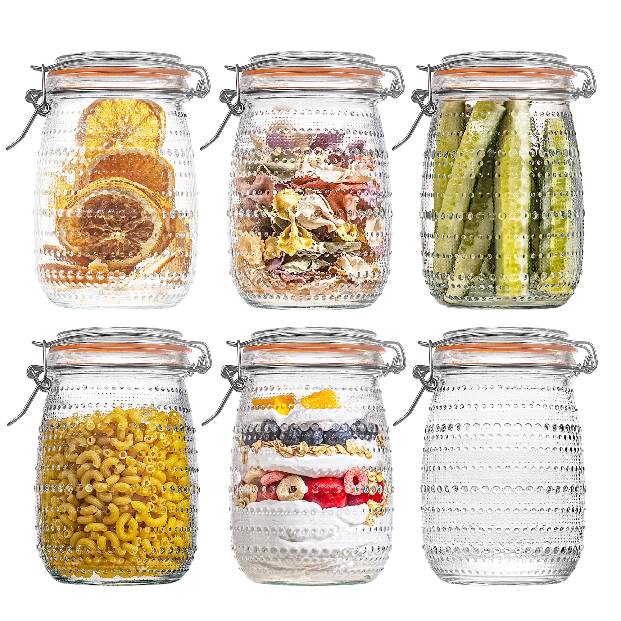 WACOI 32oz mason jar with wide mouth for easy filling and quick content visibility