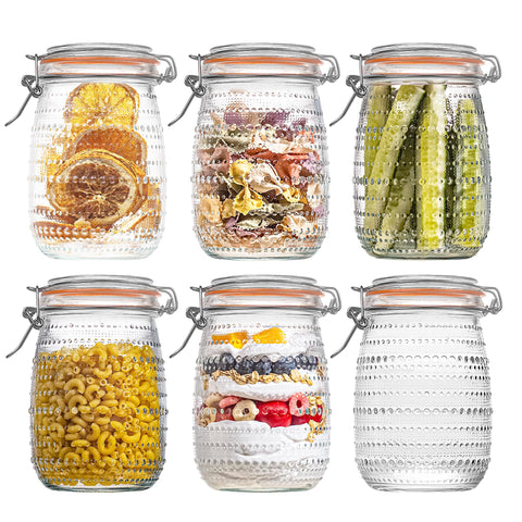 WACOI 32oz mason jar with wide mouth for easy filling and quick content visibility