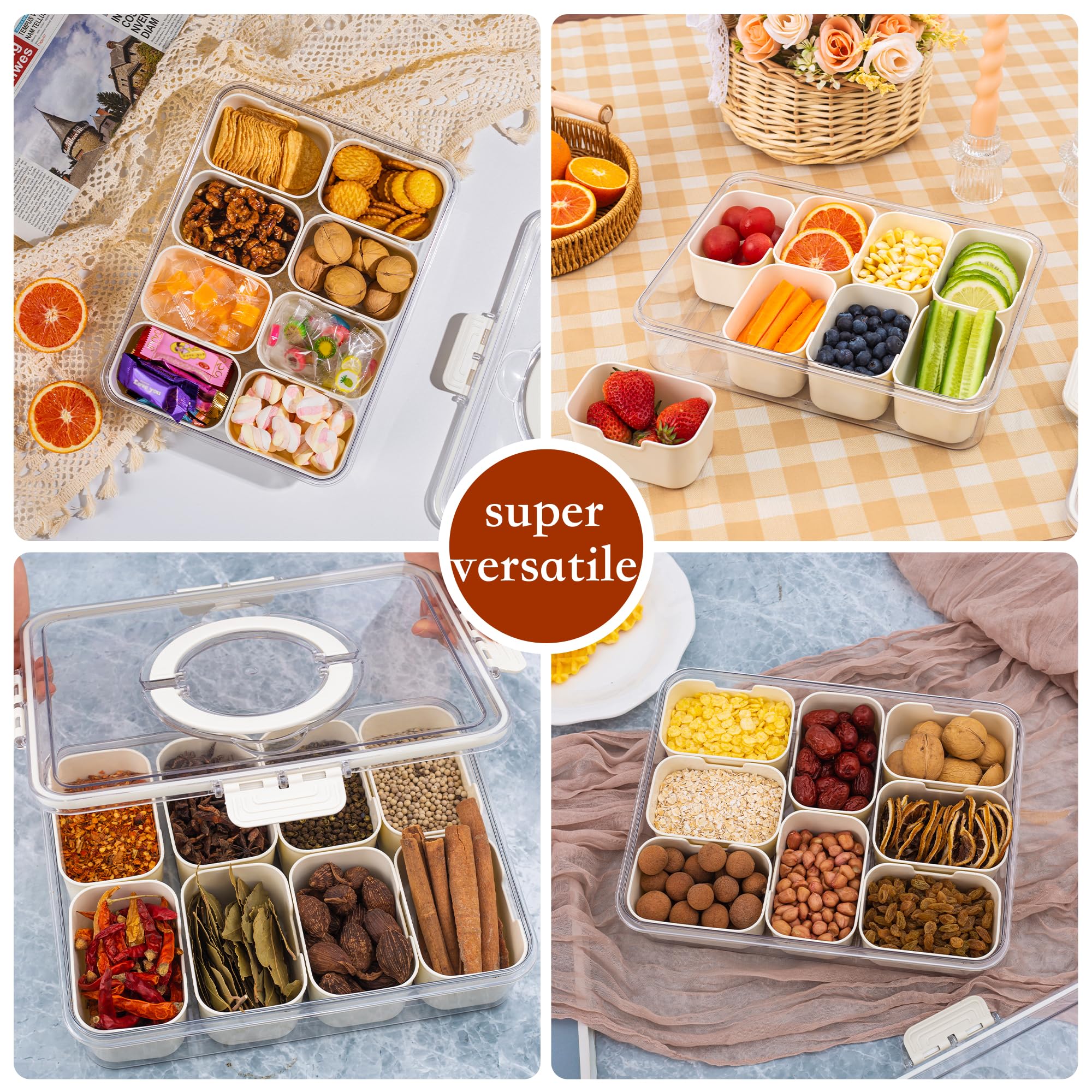 WACOI charcuterie container ideal for candies, fruits, and nuts