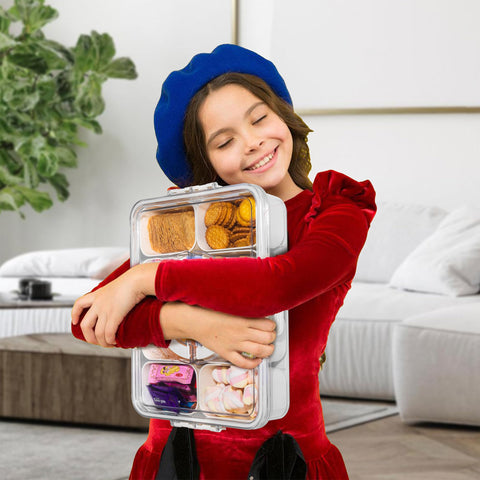 WACOI portable tray for picnics, office snacks, and trips