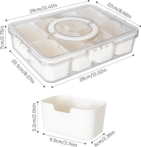 WACOI Snackle Box with eight compartments keeps snacks neat