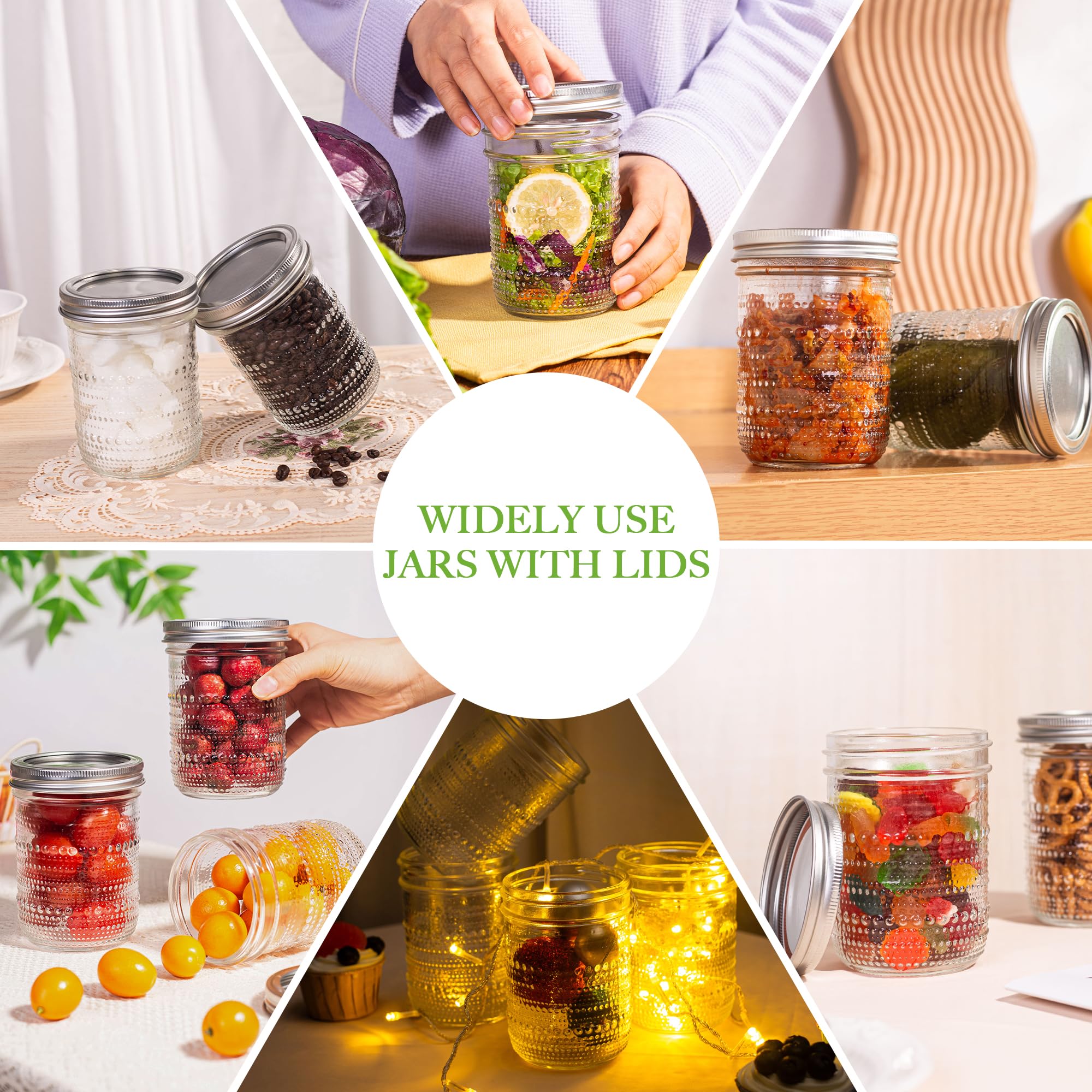 WACOI 16oz jar shown for yogurt or oatmeal breakfast prep.