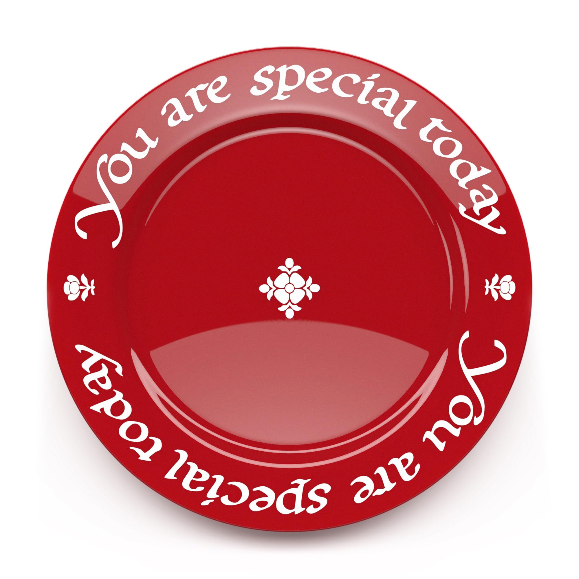 Waechtersbach You Are Special Today red plate with bold glaze for celebratory meals
