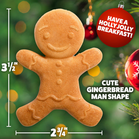 Waffle Wow Gingerbread Man mini waffle maker side view highlighting compact storage.