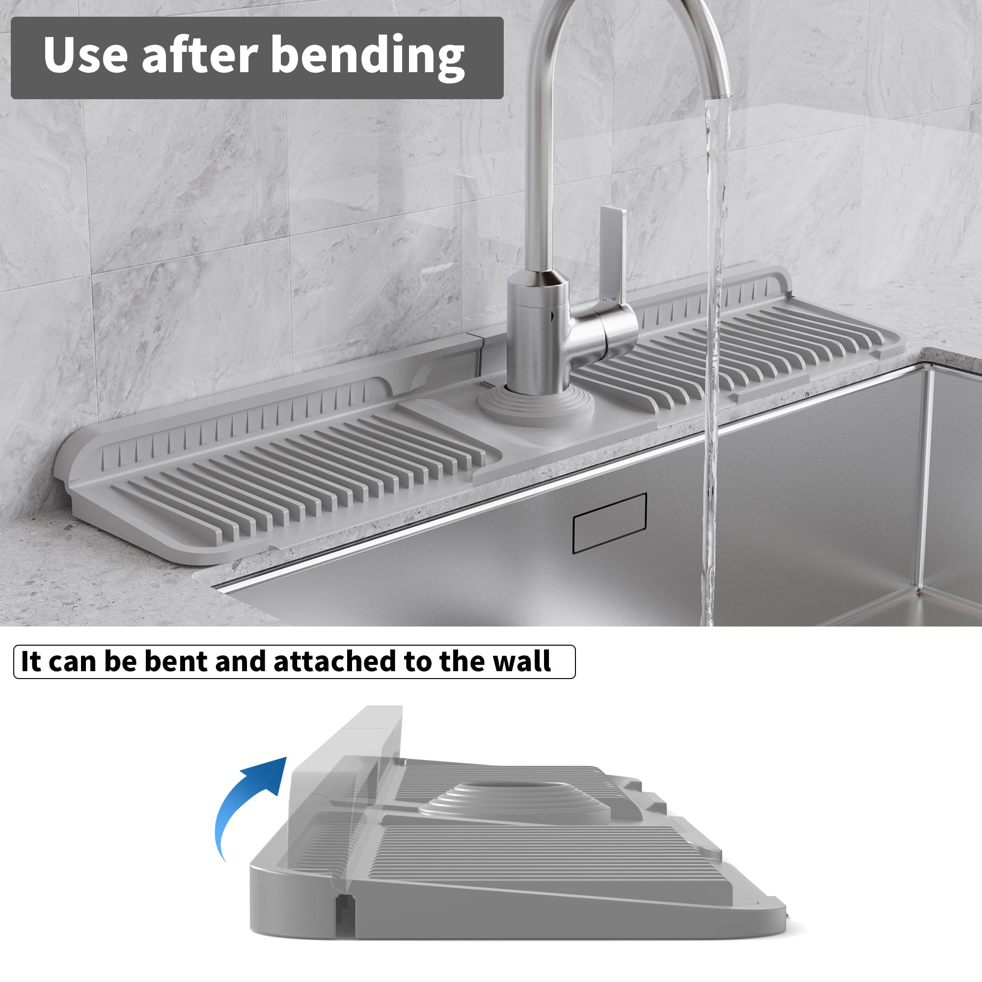 WAFT YEARN multipurpose silicone mat captures drips and shields surfaces.