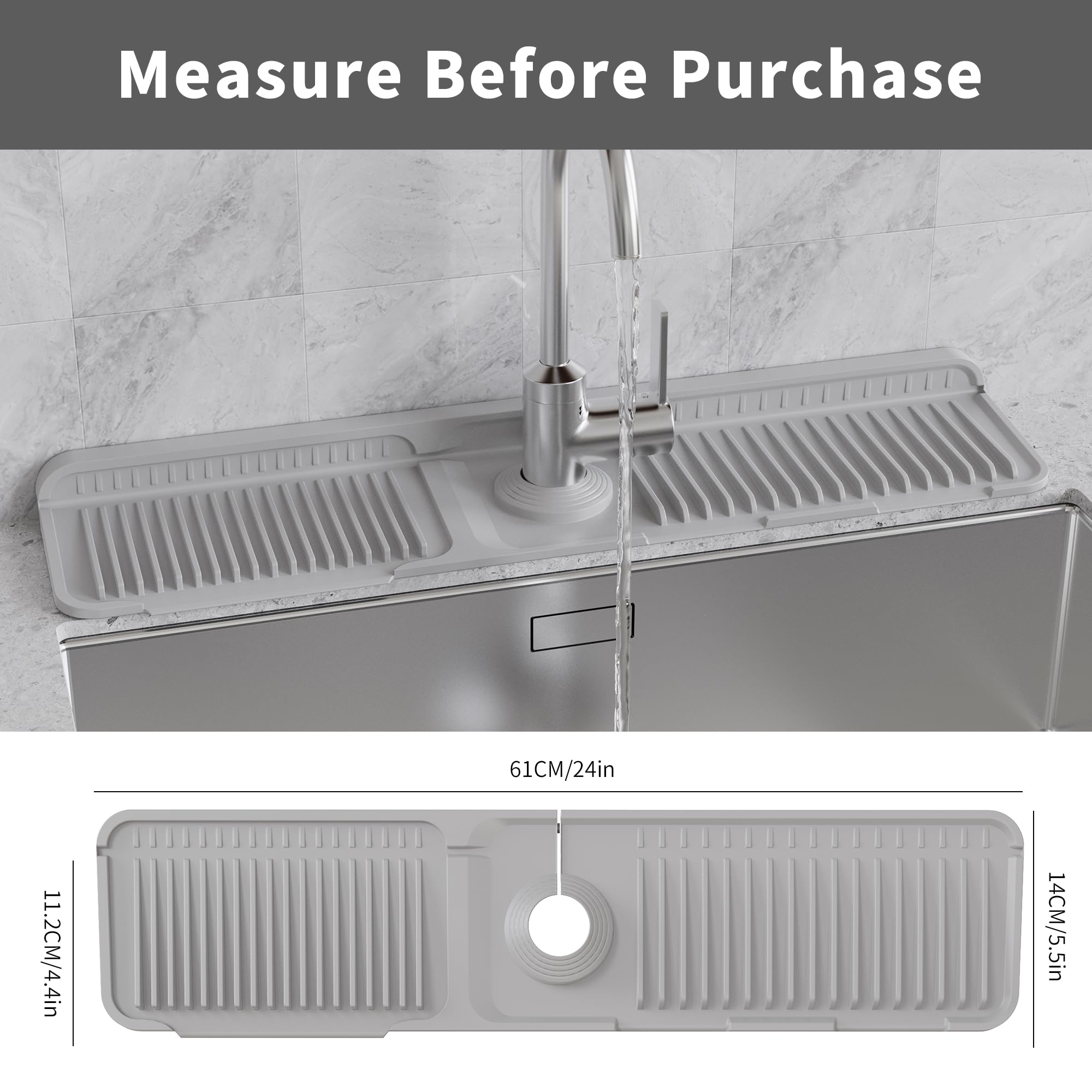 WAFT YEARN silicone drip catcher tray keeps countertops dry.