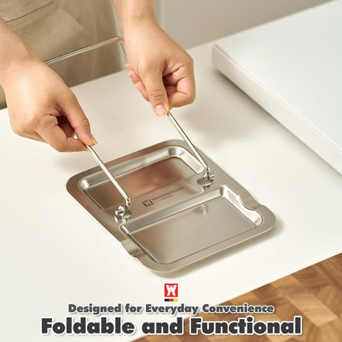 WAGENSTEIGER versatile stand adapts to sink or countertop storage.