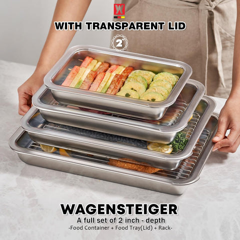 Wagensteiger non-stick mirror surface cleans quickly and prevents sticking.
