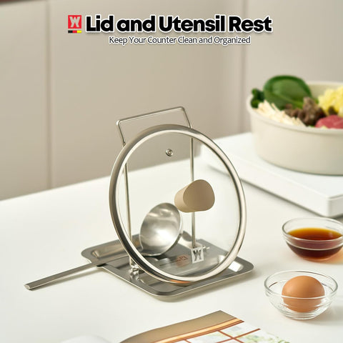 WAGENSTEIGER utensil organizer stand stores spatulas and whisks neatly.