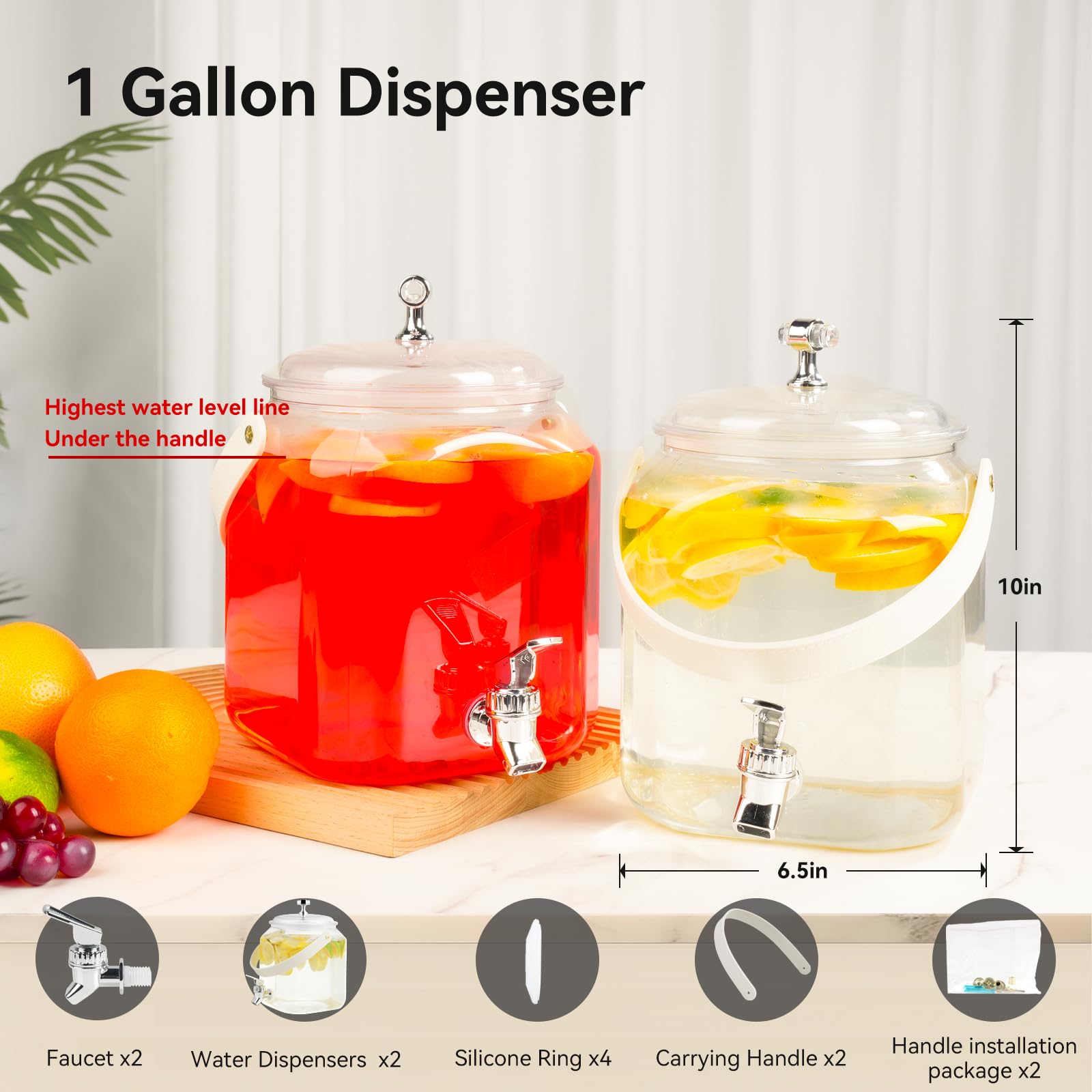 Wagrvuy BPA-free PET plastic dispenser for safe everyday beverages.