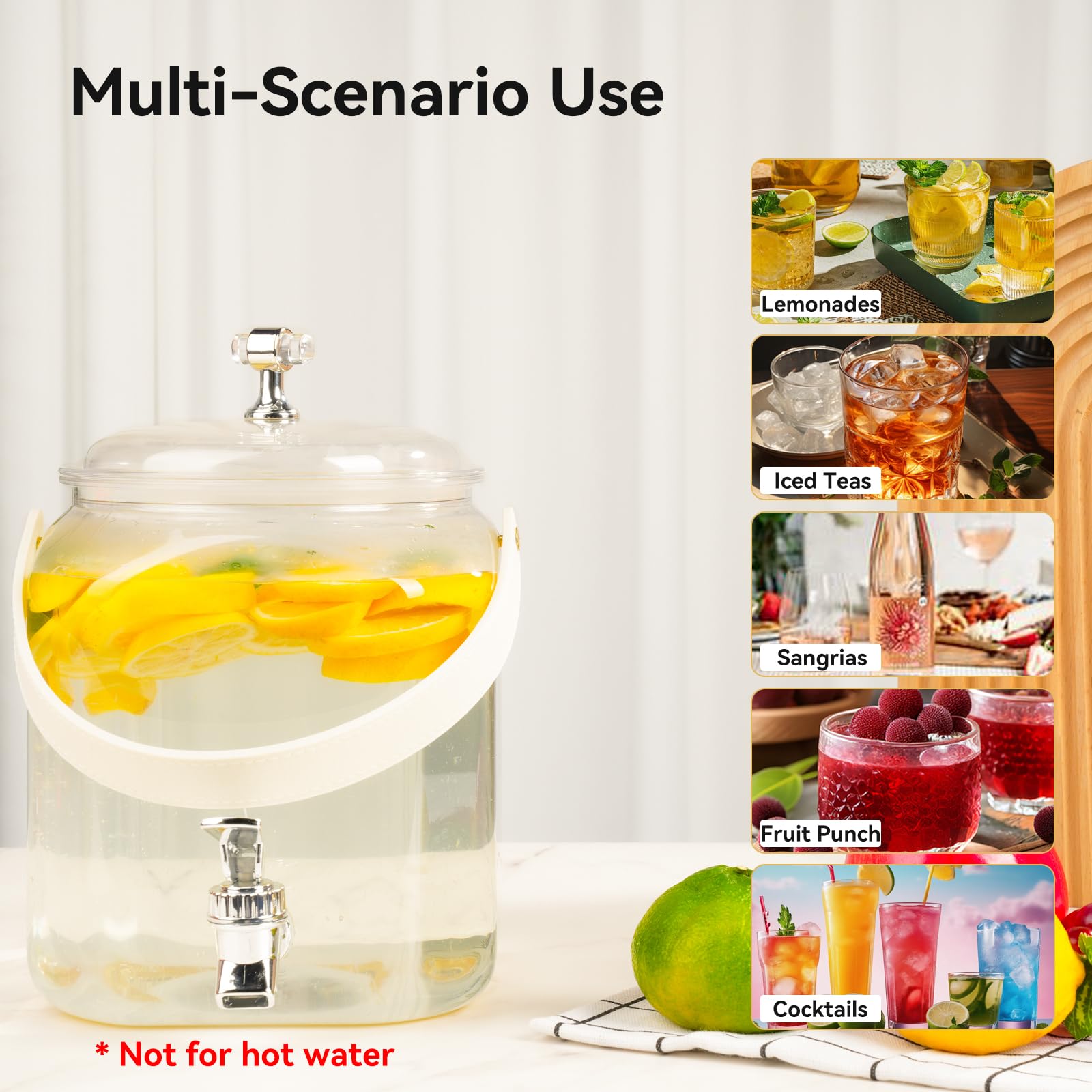 Wagrvuy large-capacity party drink dispenser reduces refills at events.