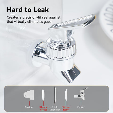 Wagrvuy leakproof silicone gasket design minimizes leaks during gatherings.