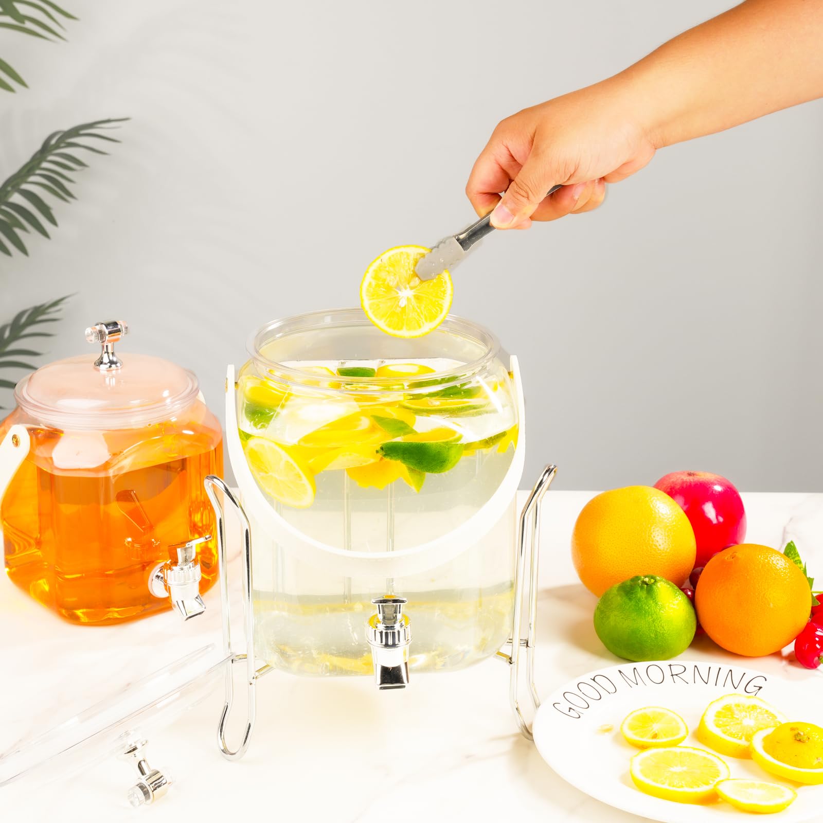 Wagrvuy versatile beverage dispenser suitable for lemonade, iced tea, and more.