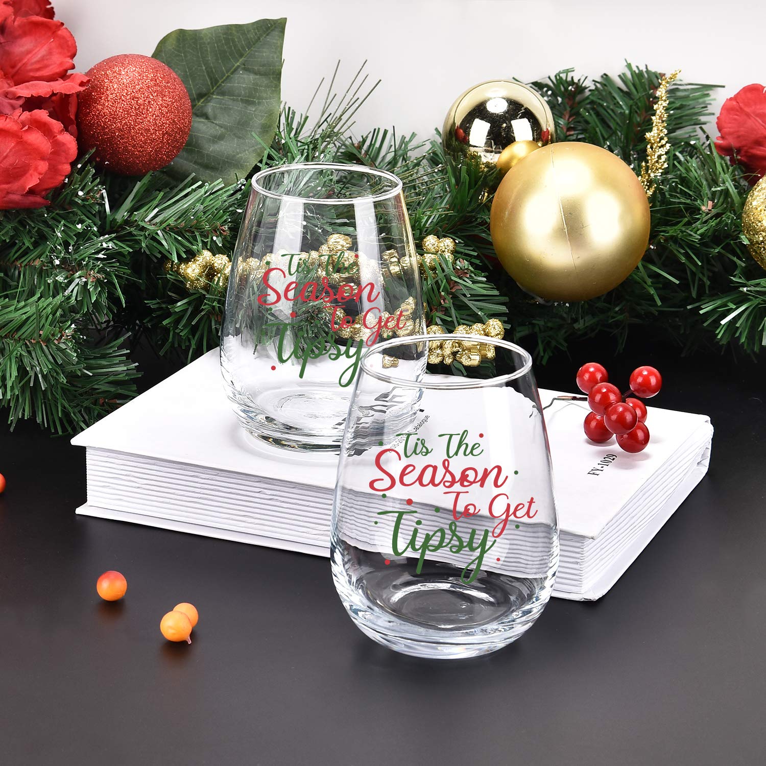 Waipfaru Tis the Season heavy-base glass for stable toasts and confident pours.