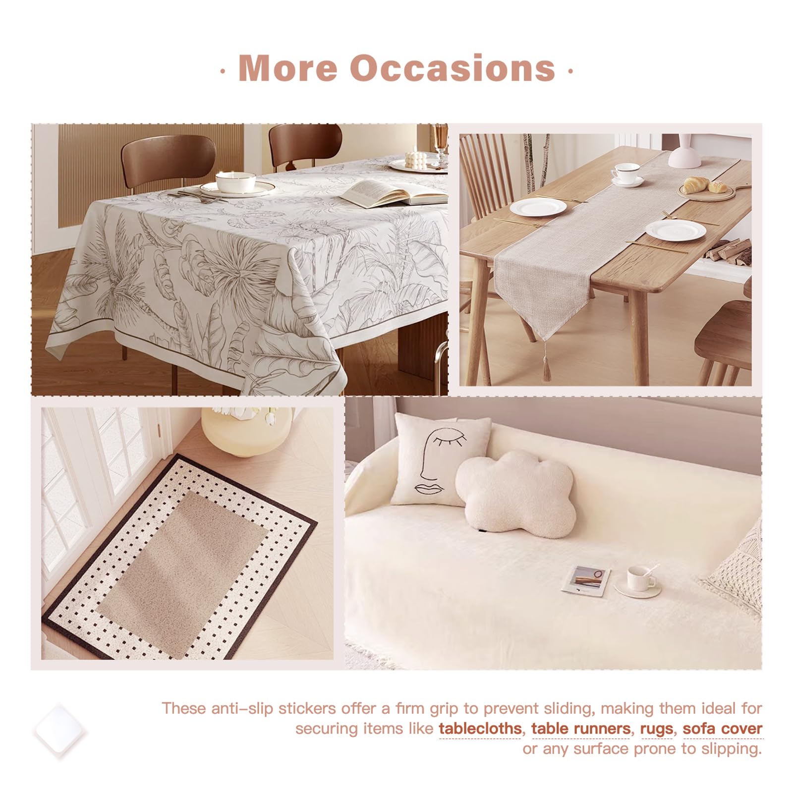 WAITER TREE multipurpose non-slip stickers for mats and sofa covers.