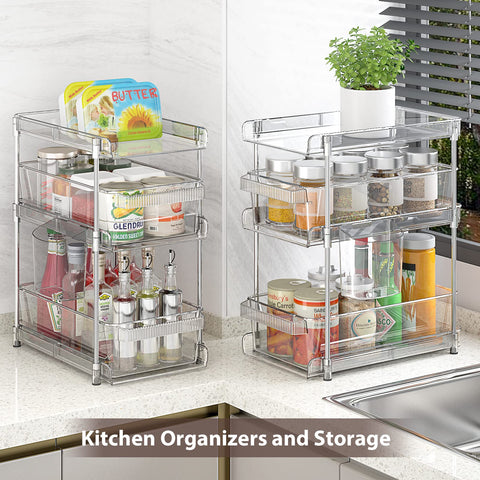 WAKISA refrigerator storage solution for neat, organized shelves and quick access.