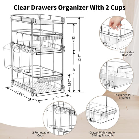 WAKISA stainless steel rods provide durable 3-tier stability for reliable storage.