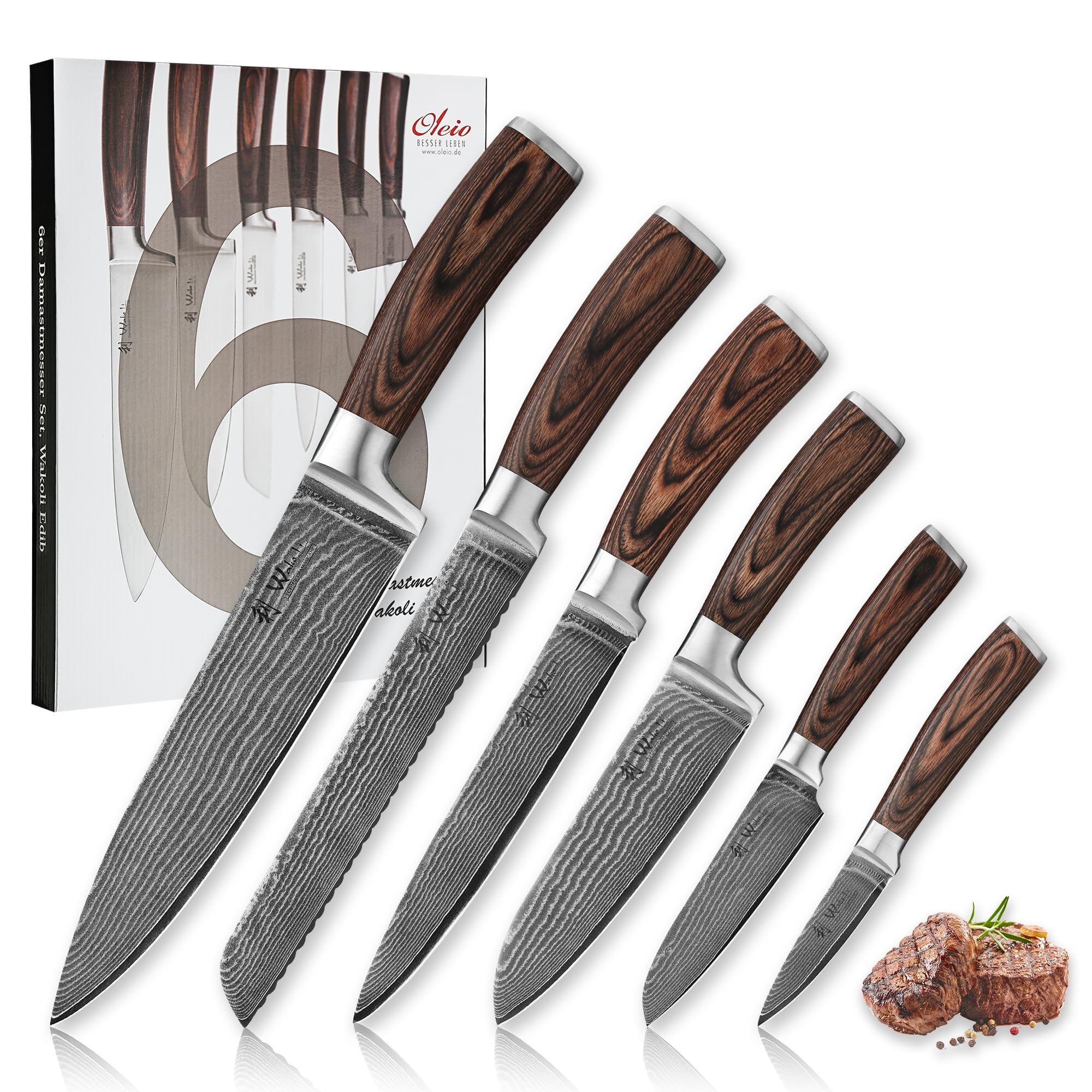 Wakoli EDIB knife set in gift box, ideal for gifting and kitchen prep inspiration