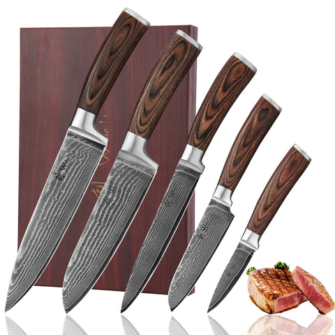 Wakoli EDIB knife set in a premium wooden gift box for gifting and display