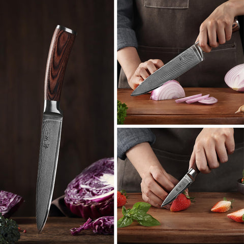 Wakoli EDIB paring knife 3.4 inch blade for peeling and trimming tasks