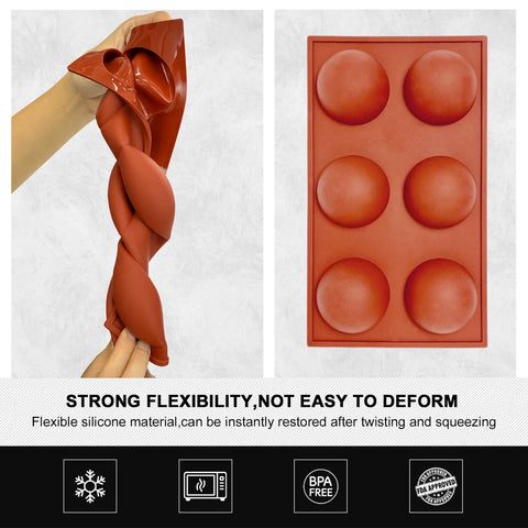 Walfos BPA-free silicone mold, non-stick and dishwasher-safe for easy cleanup.