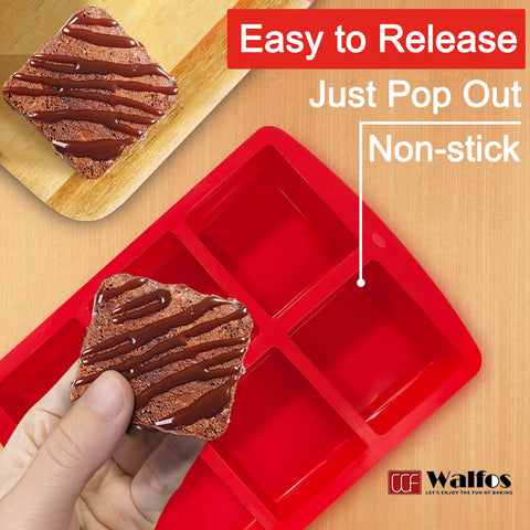 Walfos BPA-free silicone bakeware offers durability and simple washing.