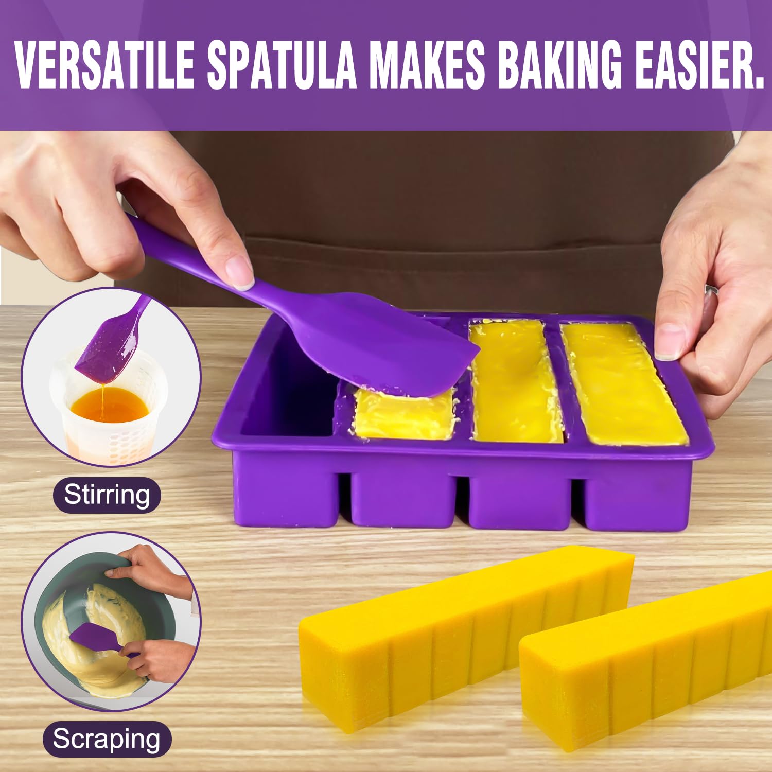 Walfos butter mold with spatula attached for precise portions.