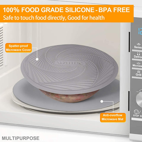 Walfos dishwasher-safe silicone mat clean and reusable after meals.