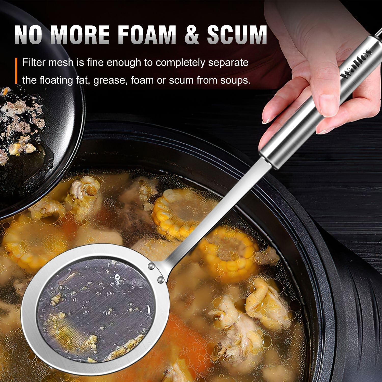 Walfos easy-clean mesh surface remains like new after washing.