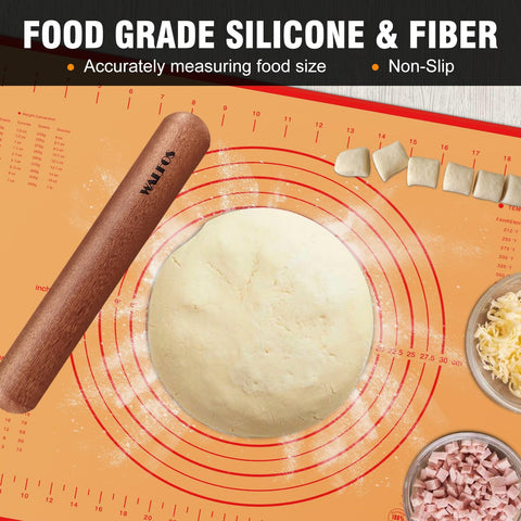 Walfos easy-clean wood pins for compact kitchen storage.