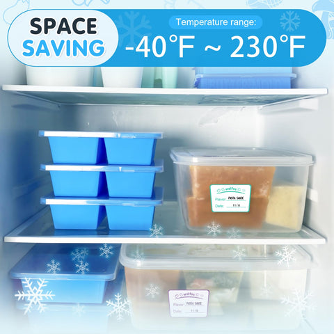 Walfos freezer mold with non-stick surface for easy release.