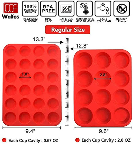 Walfos freezer-safe silicone pan for make-ahead desserts.