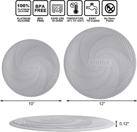 Walfos heat-resistant mat withstands up to 475°F for hot dish protection.