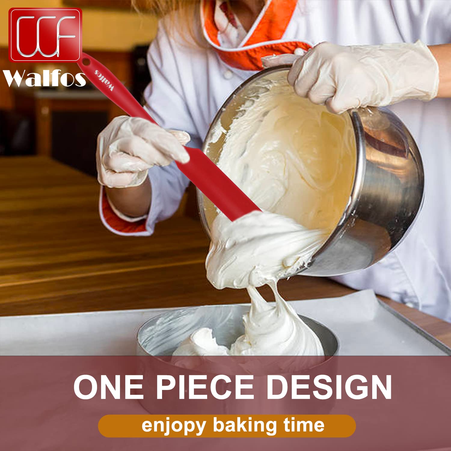 Walfos heat resistant spatula up to 600°F for hot tasks