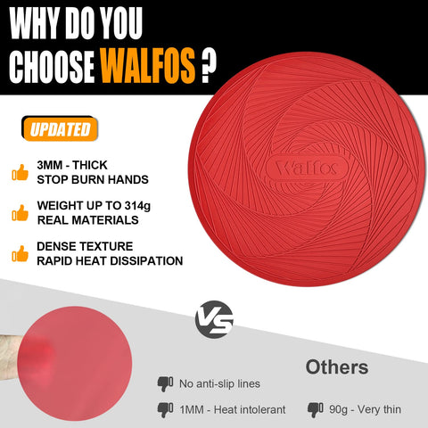 Walfos 12-inch microwave mat covers larger dishes to reduce mess.