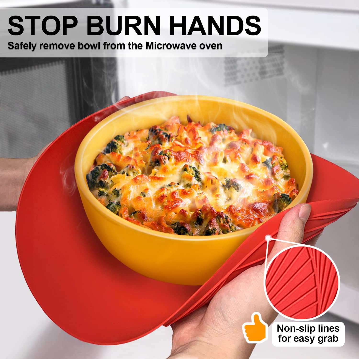 Walfos dishwasher-safe silicone mat cleans easily after use.