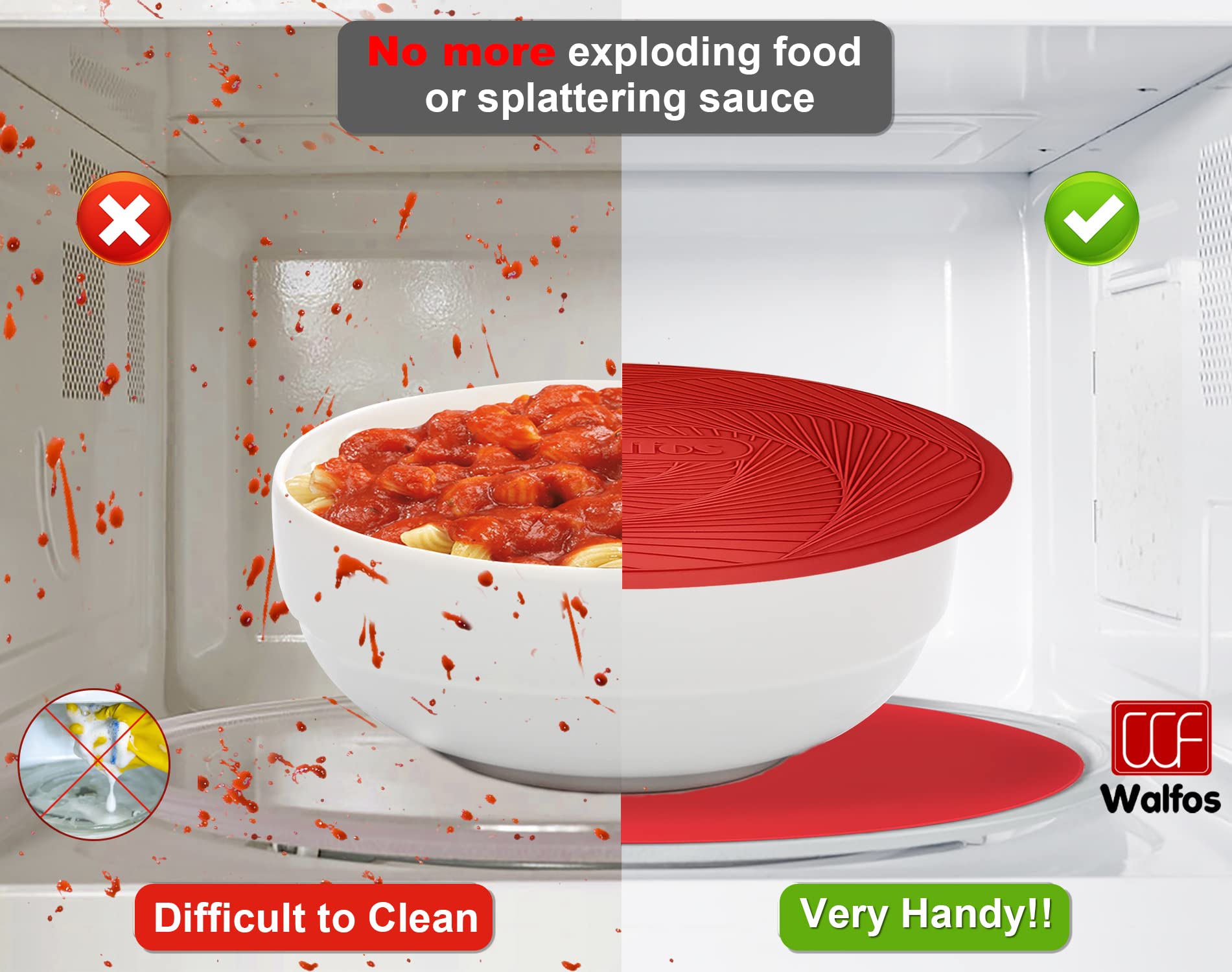 Walfos high heat resistant mat protects surfaces up to 446 degrees Fahrenheit in everyday cooking.