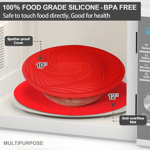 Walfos silicone mat doubles as a pot holder or trivet for hot pots.