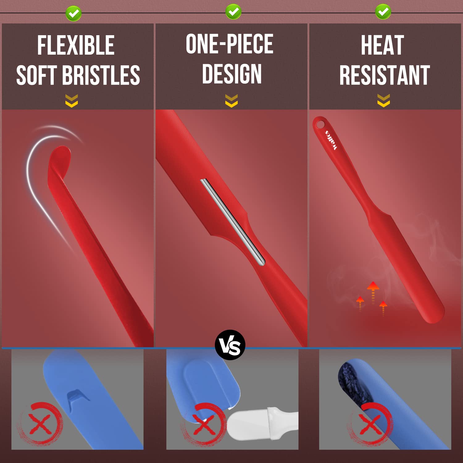 Walfos multi-scene spatula ideal for cooking, baking, and decorating