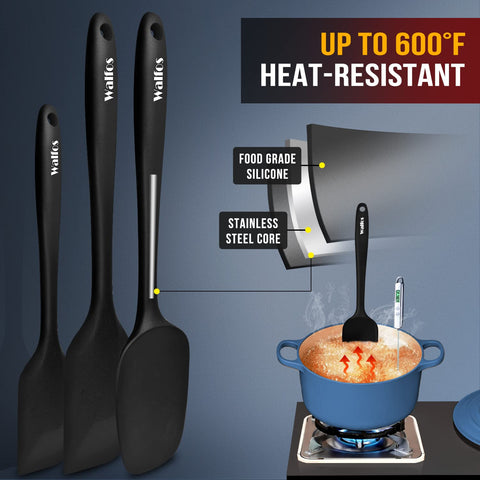Walfos spatula demonstrates seamless one-piece design and durability.