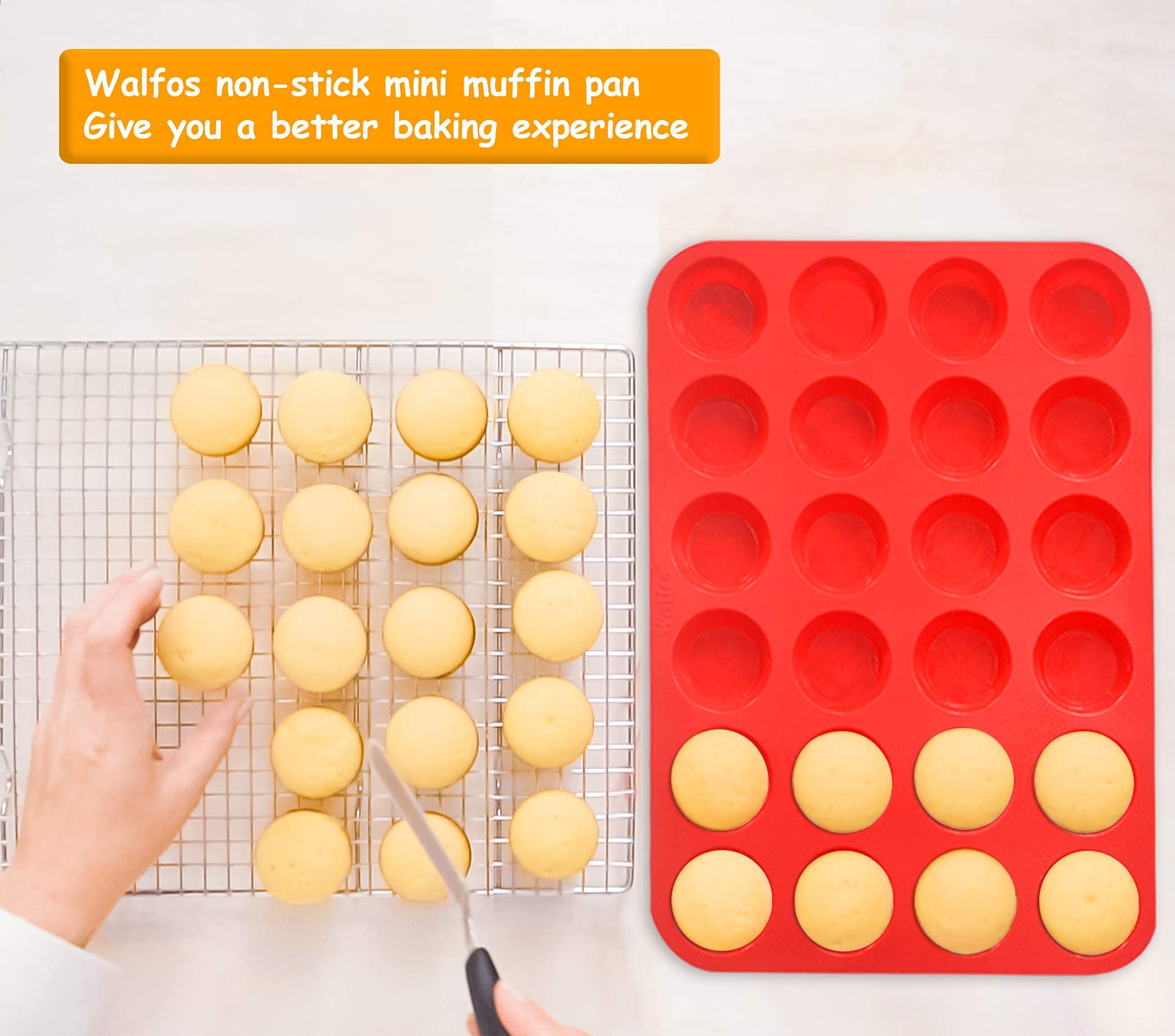 Walfos oven-safe silicone pan withstands up to 230°C.