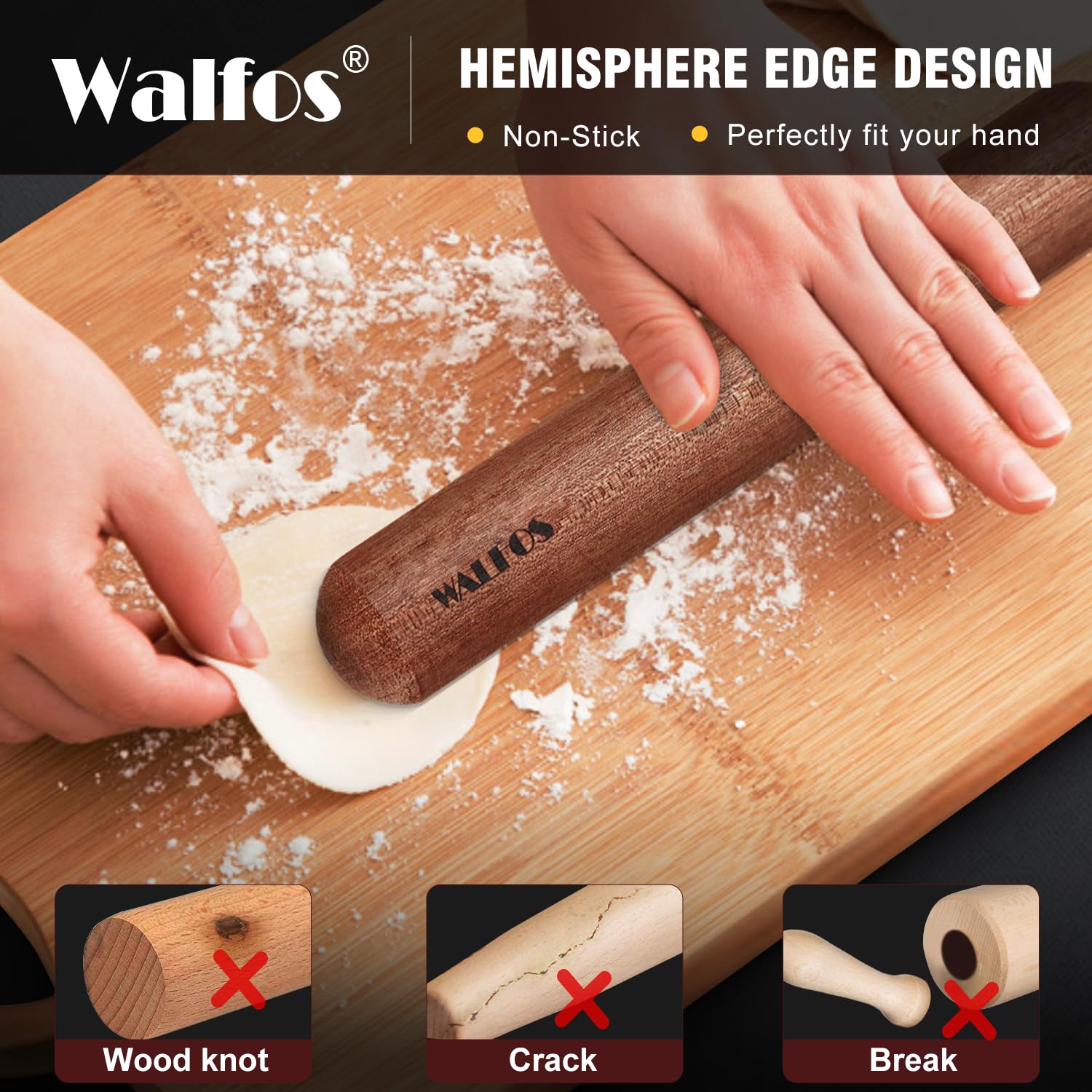 Walfos pastry mat silicone with scale, heat resistant up to 450F.