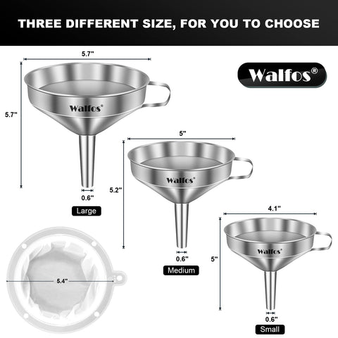 Walfos removable filters ensure smooth pours and easy cleanup